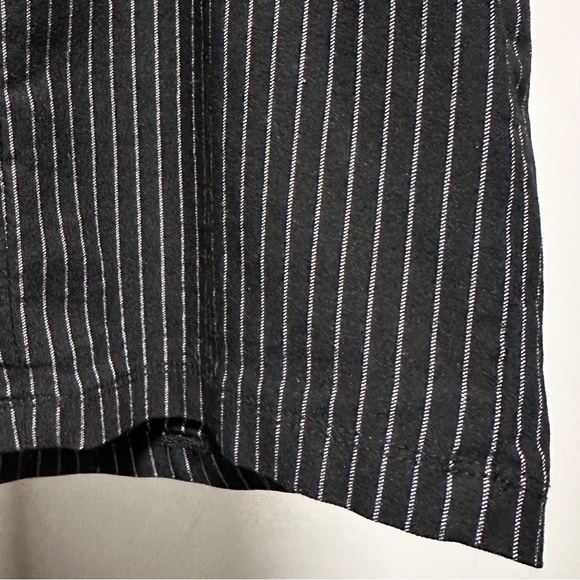 Forever 21 Black Pinstripe Bodycon Overall Mini Dress Women’s Size Small EUC - Picture 15 of 16